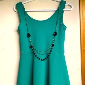Green Dress with Chain - NWT